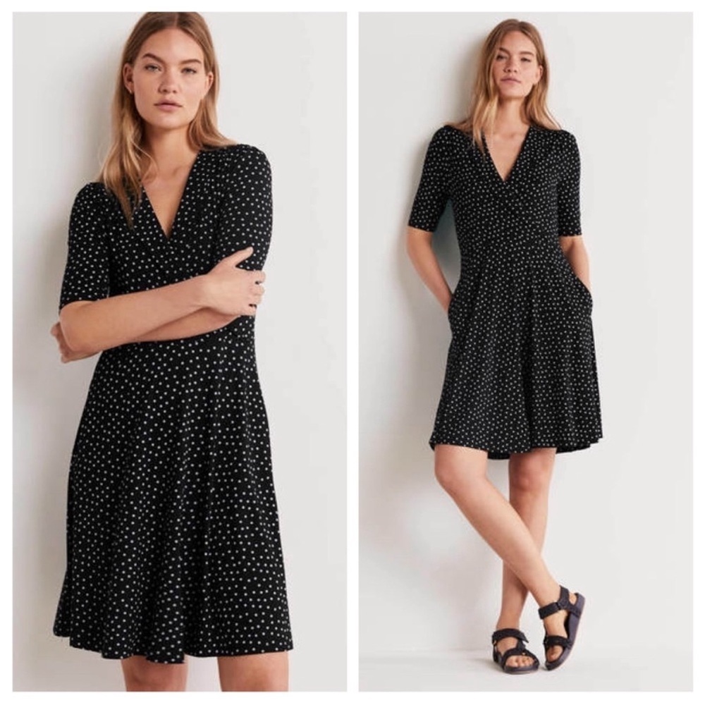 NEW Boden Fixed Wrap Jersey Dress Sz 8P